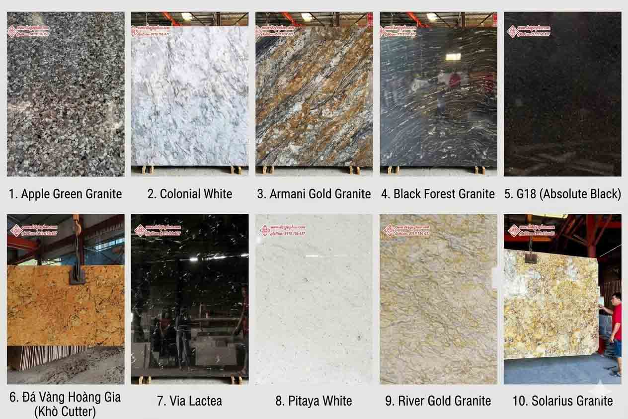 Các mẫu đá cầu thang Granite đẹp được ưa chuộng