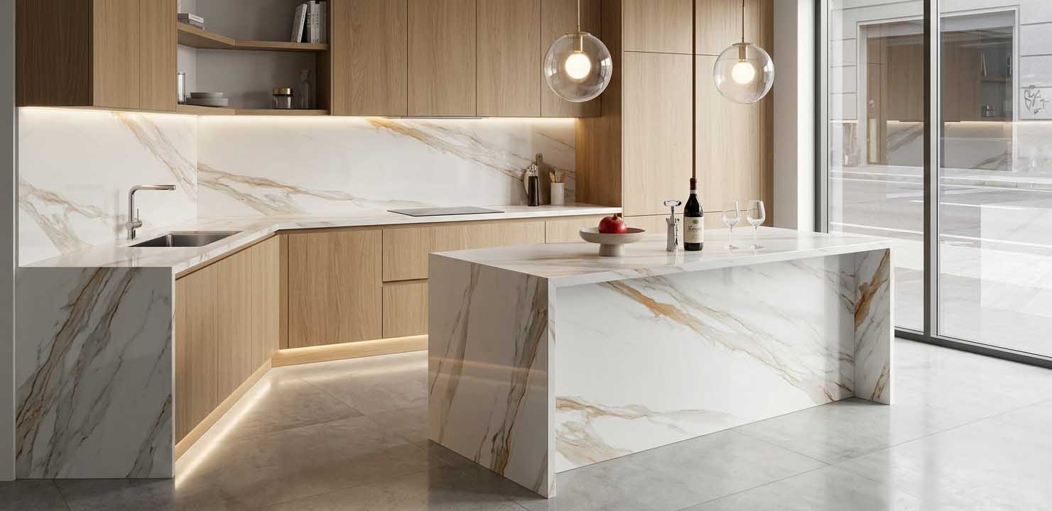 đá làm bếp bền đẹp dễ vệ sinh