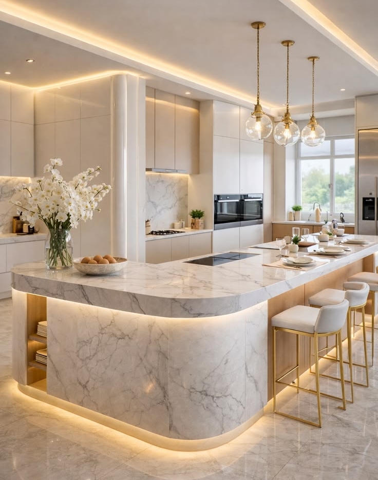 đá nhân tạo làm bếp hiện đại4
