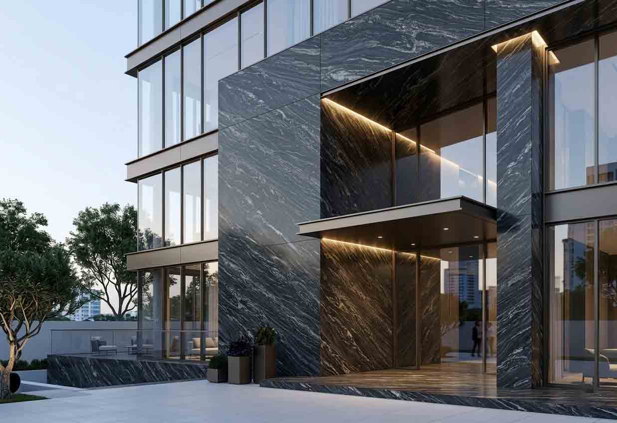 đá granite ốp mặt tiền