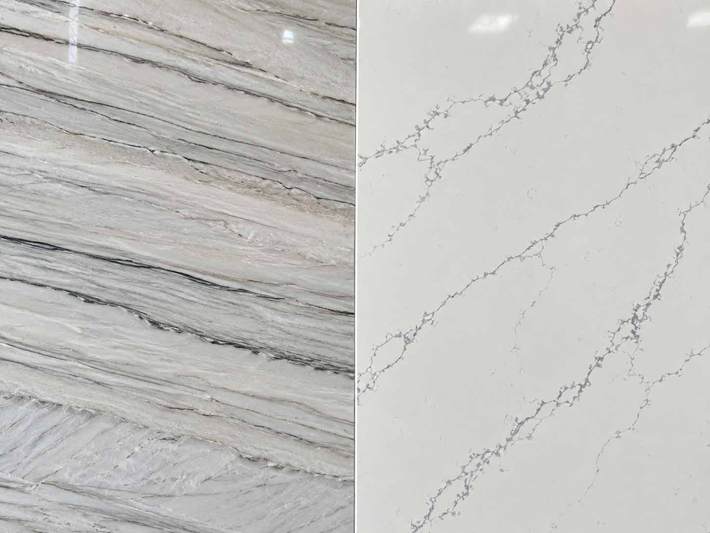 bề mặt Quartzite và Quartz