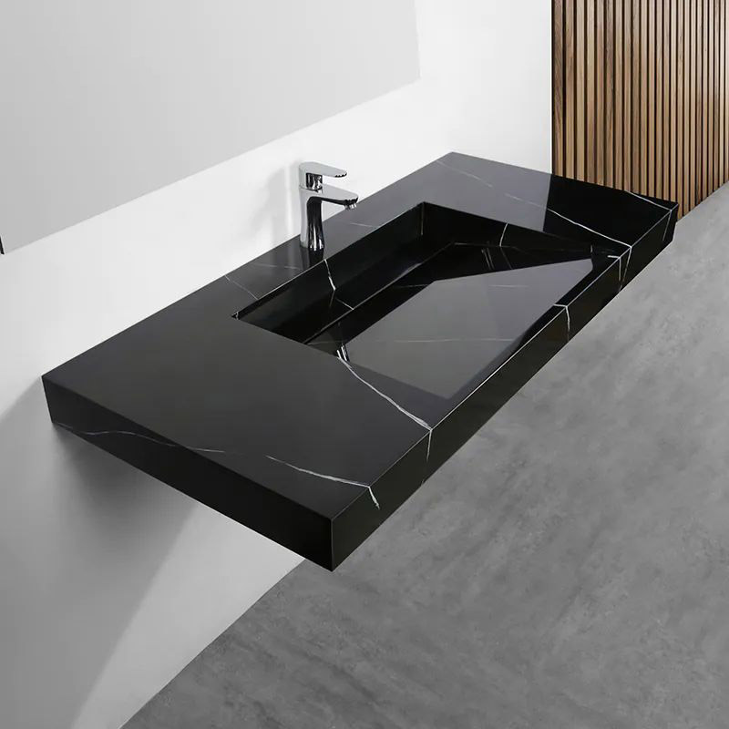 đá nung kết làm lavabo