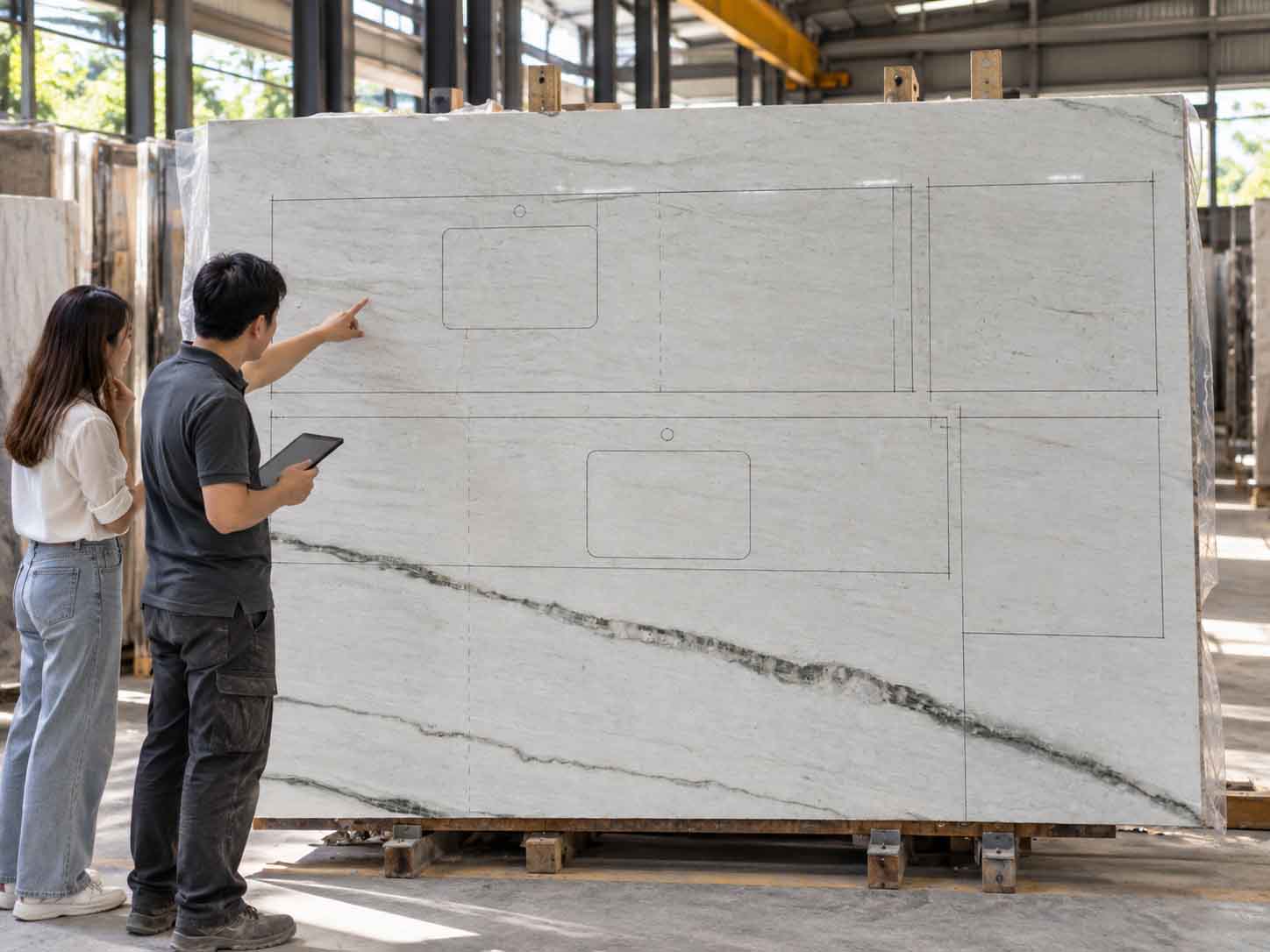 duyệt layout đá Quartzite